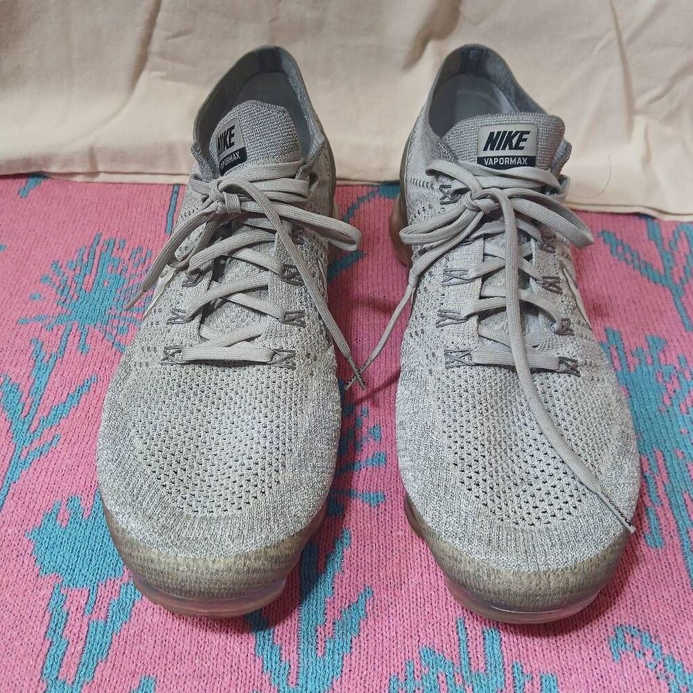 Nike air vapormax fly knits mens size 13 sneakers platinum gray running
